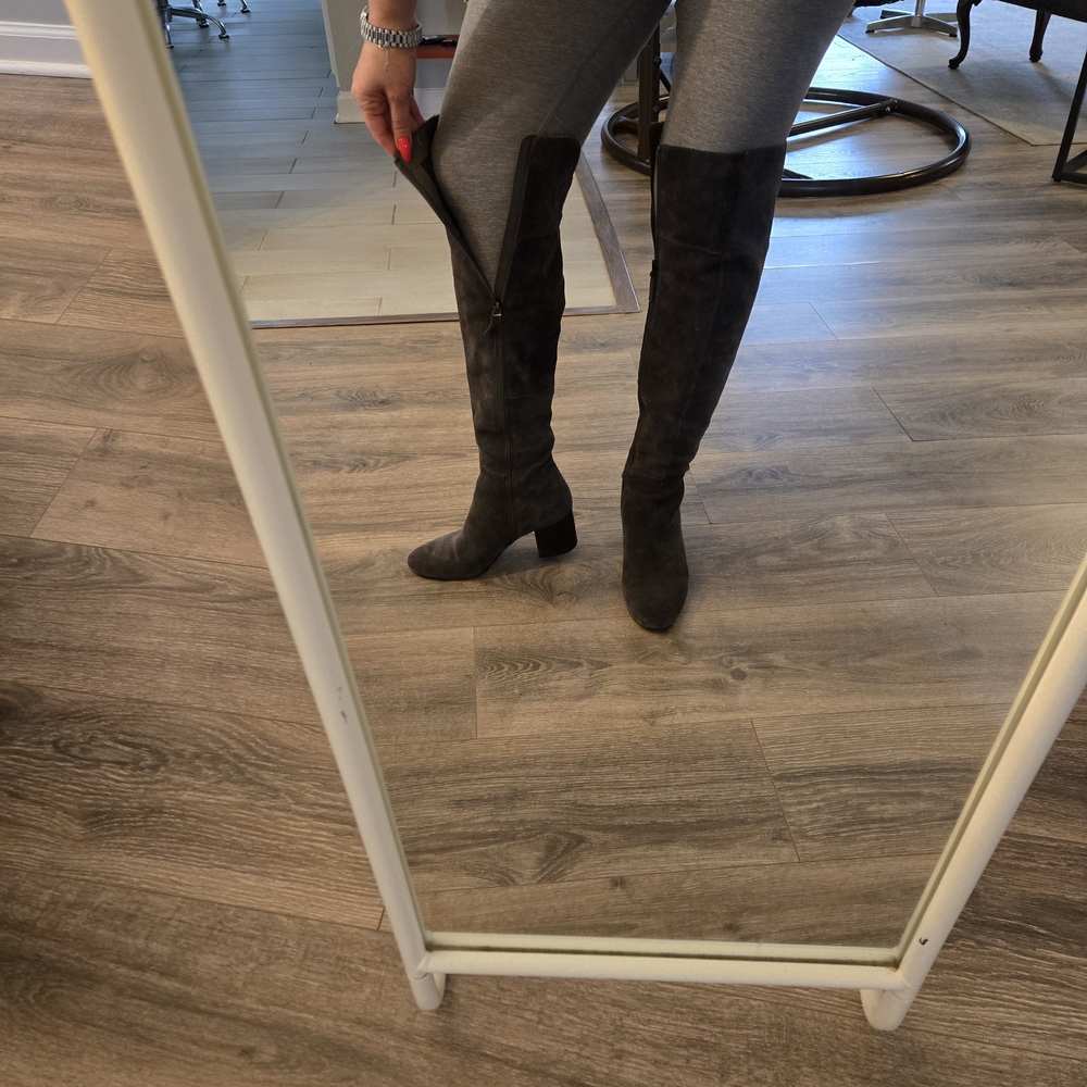 Franco Sarto Charcoal Over the Knee Boots